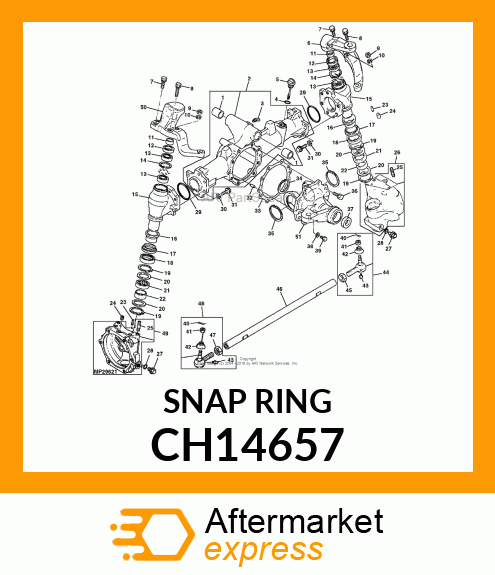 SNAP RING, RING,RETAINING CH14657