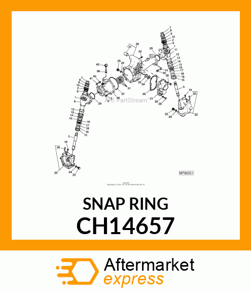 SNAP RING, RING,RETAINING CH14657