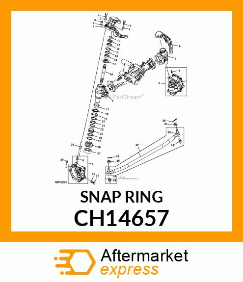 SNAP RING, RING,RETAINING CH14657