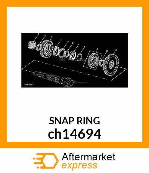 RING, INTERNAL SNAP ch14694