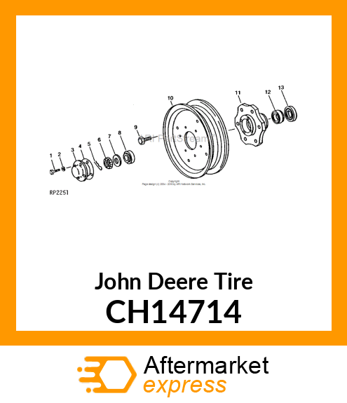 TIRE, TIRE, 25X8.50 CH14714