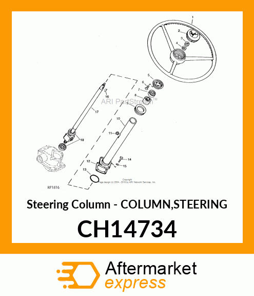 Steering Column - COLUMN,STEERING CH14734