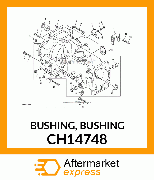 BUSHING, BUSHING CH14748