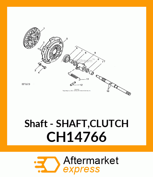 Shaft - SHAFT,CLUTCH CH14766