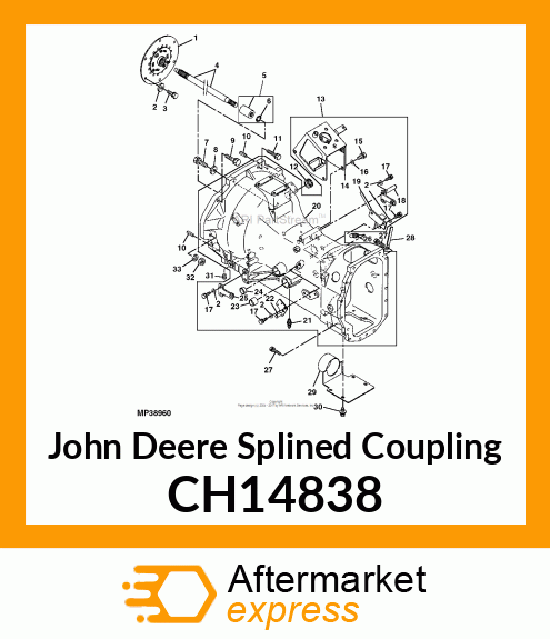 Splined Coupling CH14838