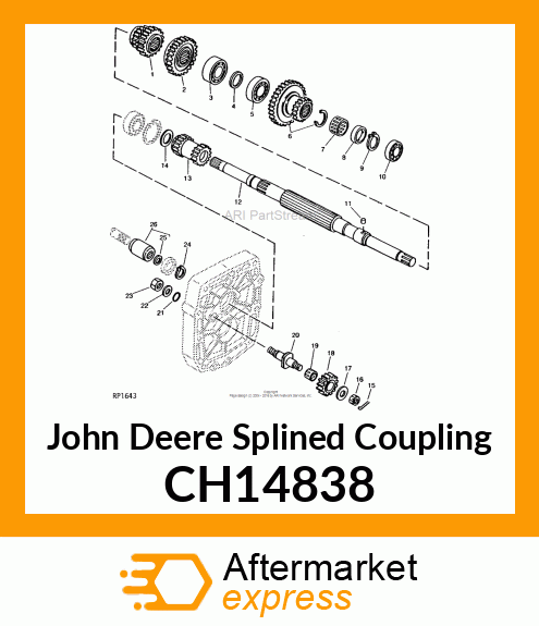 Splined Coupling CH14838