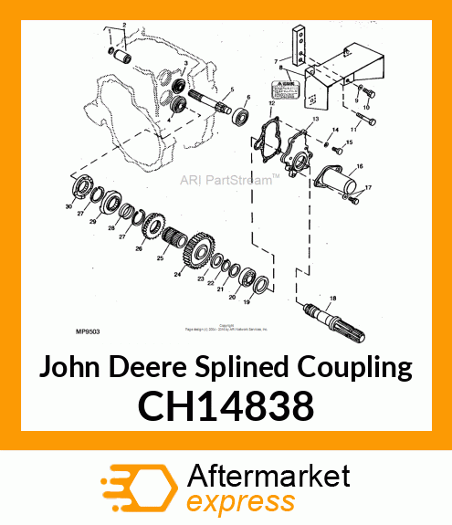 Splined Coupling CH14838