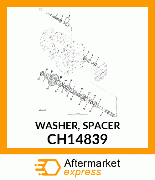 WASHER, SPACER CH14839