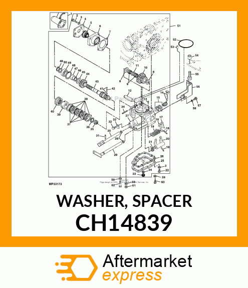 WASHER, SPACER CH14839