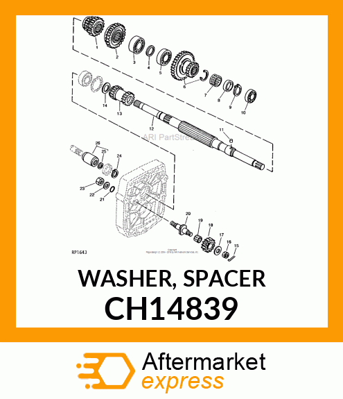 WASHER, SPACER CH14839