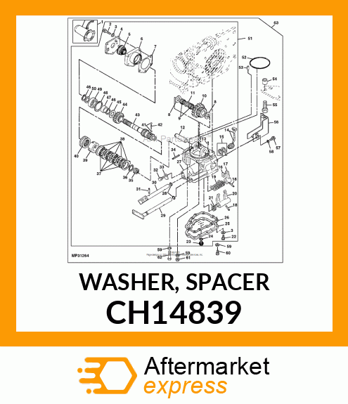 WASHER, SPACER CH14839