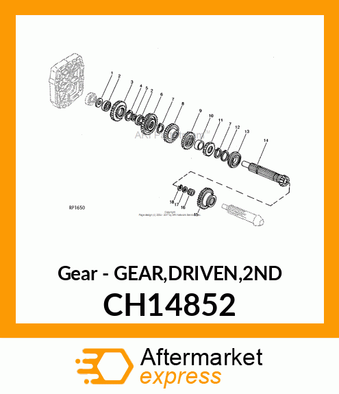 Gear - GEAR,DRIVEN,2ND CH14852