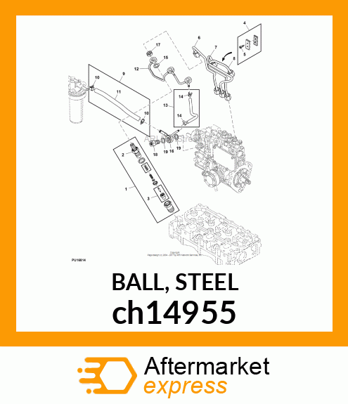 BALL, STEEL ch14955