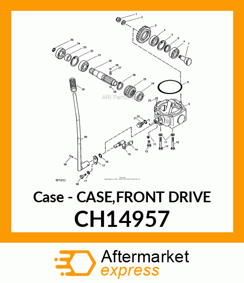 Case - CASE,FRONT DRIVE CH14957