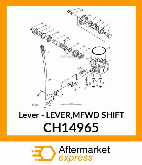 Lever - LEVER,MFWD SHIFT CH14965