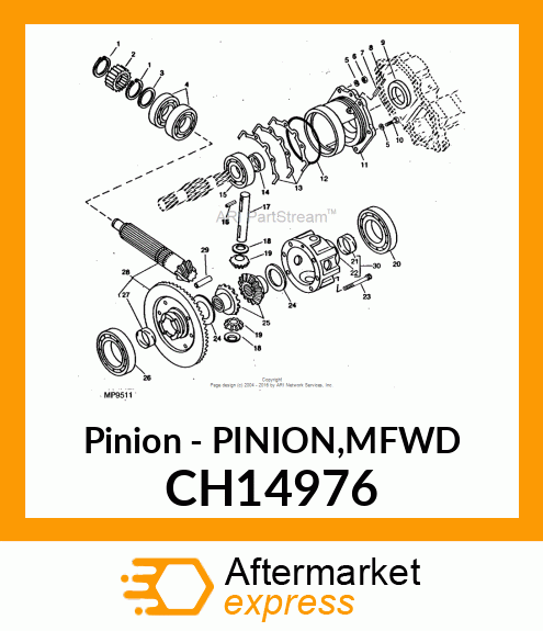 Pinion - PINION,MFWD CH14976