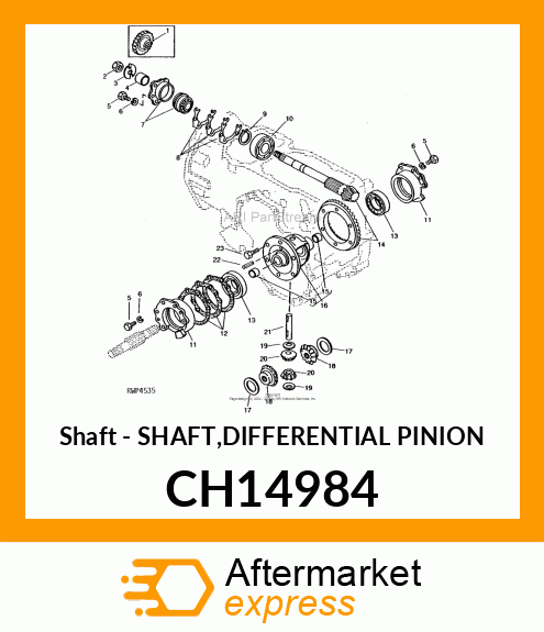 Shaft Differential Pinion CH14984