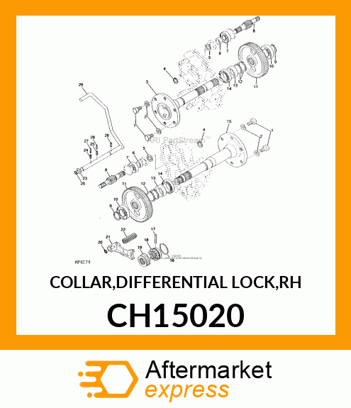 COLLAR,DIFFERENTIAL LOCK,RH CH15020