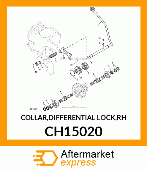 COLLAR,DIFFERENTIAL LOCK,RH CH15020