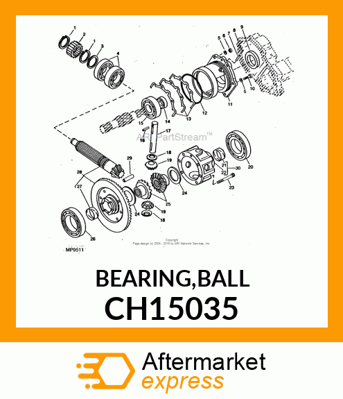 BEARING,BALL CH15035