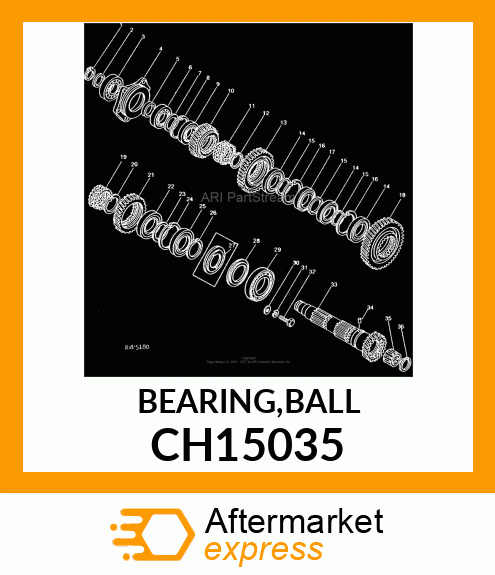 BEARING,BALL CH15035