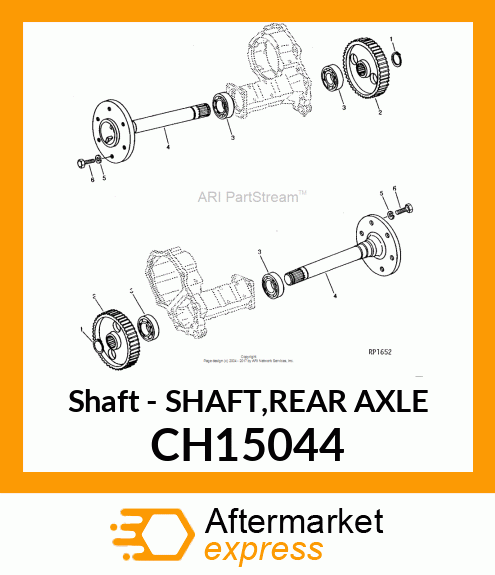 Shaft - SHAFT,REAR AXLE CH15044