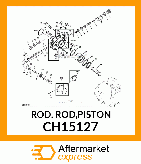 ROD, ROD,PISTON CH15127