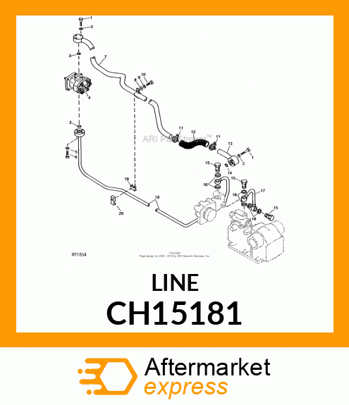 Line - LINE,SUCTION,FRONT CH15181