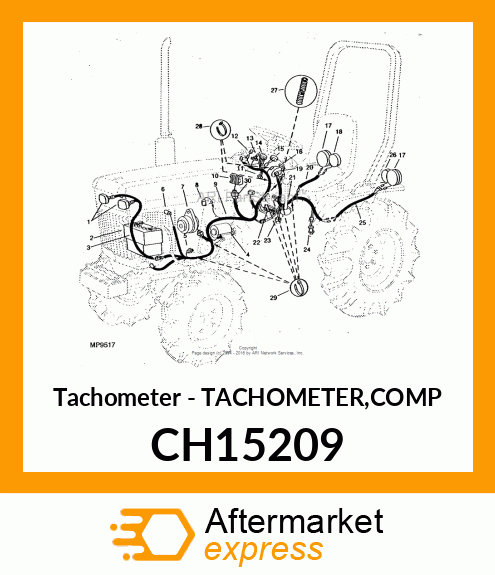 Tachometer - TACHOMETER,COMP CH15209