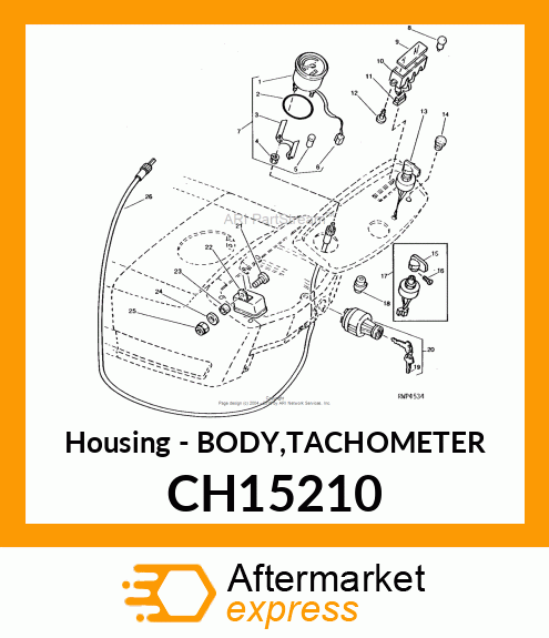 Housing - BODY,TACHOMETER CH15210