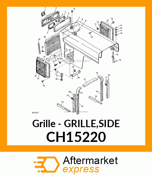 Grille - GRILLE,SIDE CH15220