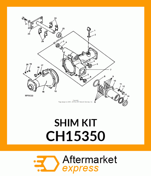 SHIM SET,CENTER PIN CH15350