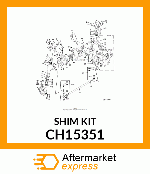 SHIM, SHIM SET,DIFFERENTIAL CARRIER CH15351