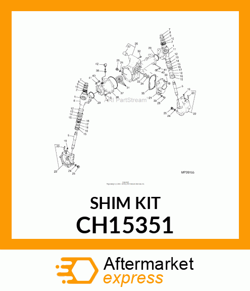 SHIM, SHIM SET,DIFFERENTIAL CARRIER CH15351