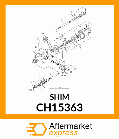 SHIM, SHIM SET, RING GEAR CH15363