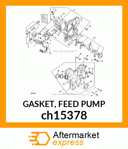 GASKET, FEED PUMP ch15378