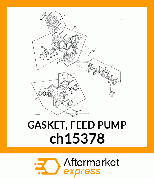 GASKET, FEED PUMP ch15378