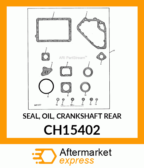 SEAL, OIL, CRANKSHAFT REAR CH15402