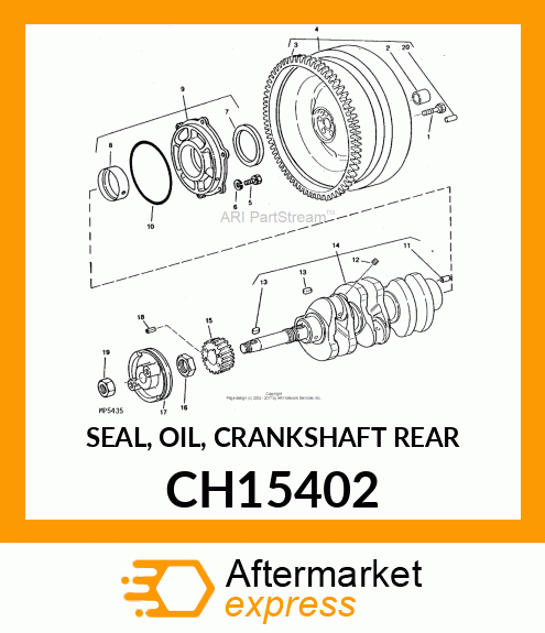 SEAL, OIL, CRANKSHAFT REAR CH15402