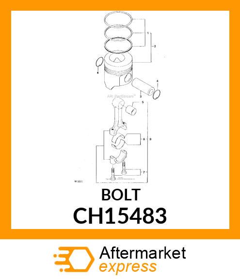 BOLT, CONNECTING ROD CH15483