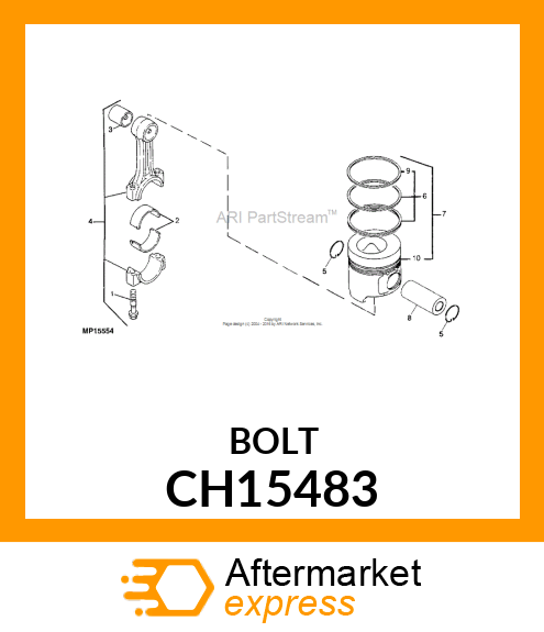 BOLT, CONNECTING ROD CH15483