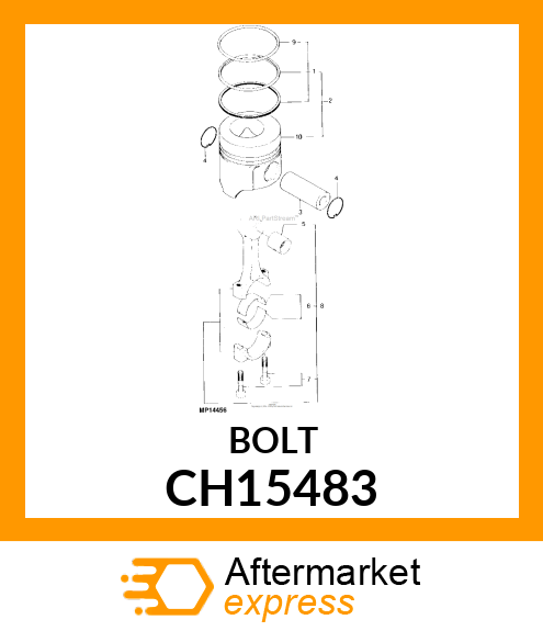 BOLT, CONNECTING ROD CH15483