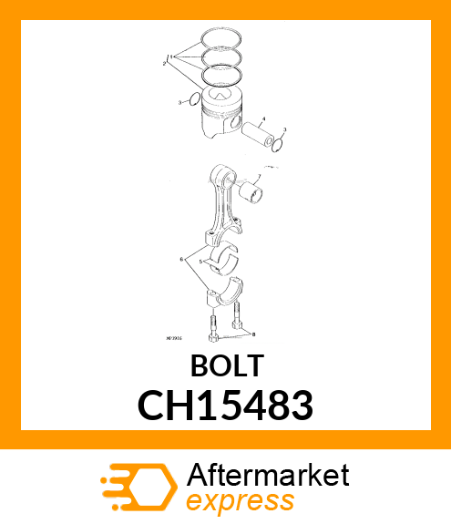 BOLT, CONNECTING ROD CH15483