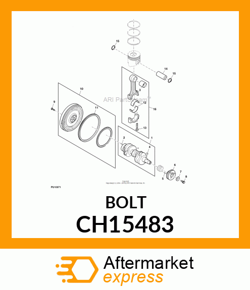 BOLT, CONNECTING ROD CH15483