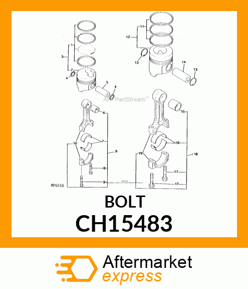 BOLT, CONNECTING ROD CH15483