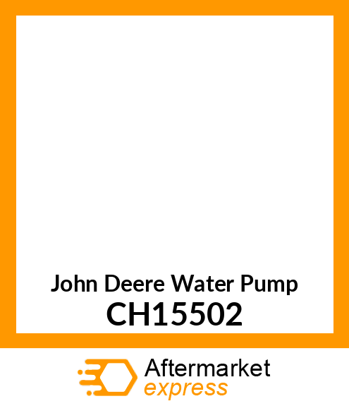 PUMP ASSY, WATER CH15502