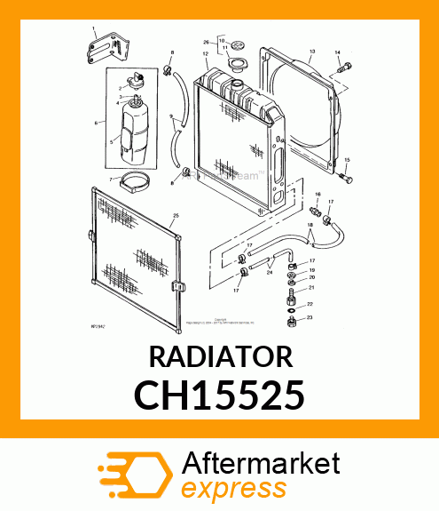 Radiator CH15525