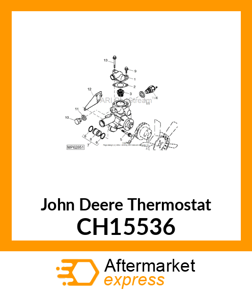 THERMOSTAT (71 DEG. C) CH15536
