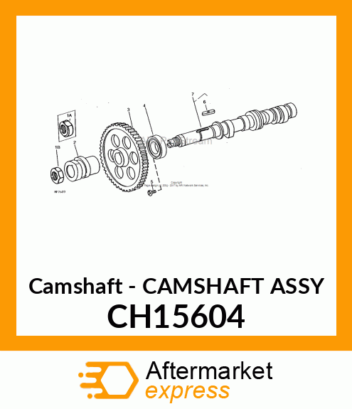 Camshaft - CAMSHAFT ASSY CH15604