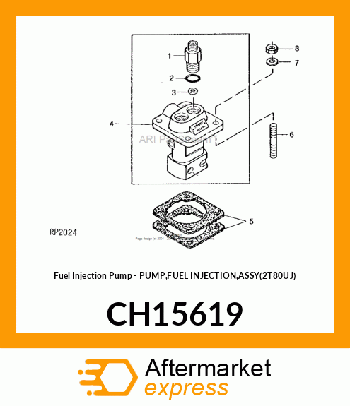 Fuel Injection Pump - PUMP,FUEL INJECTION,ASSY(2T80UJ) CH15619